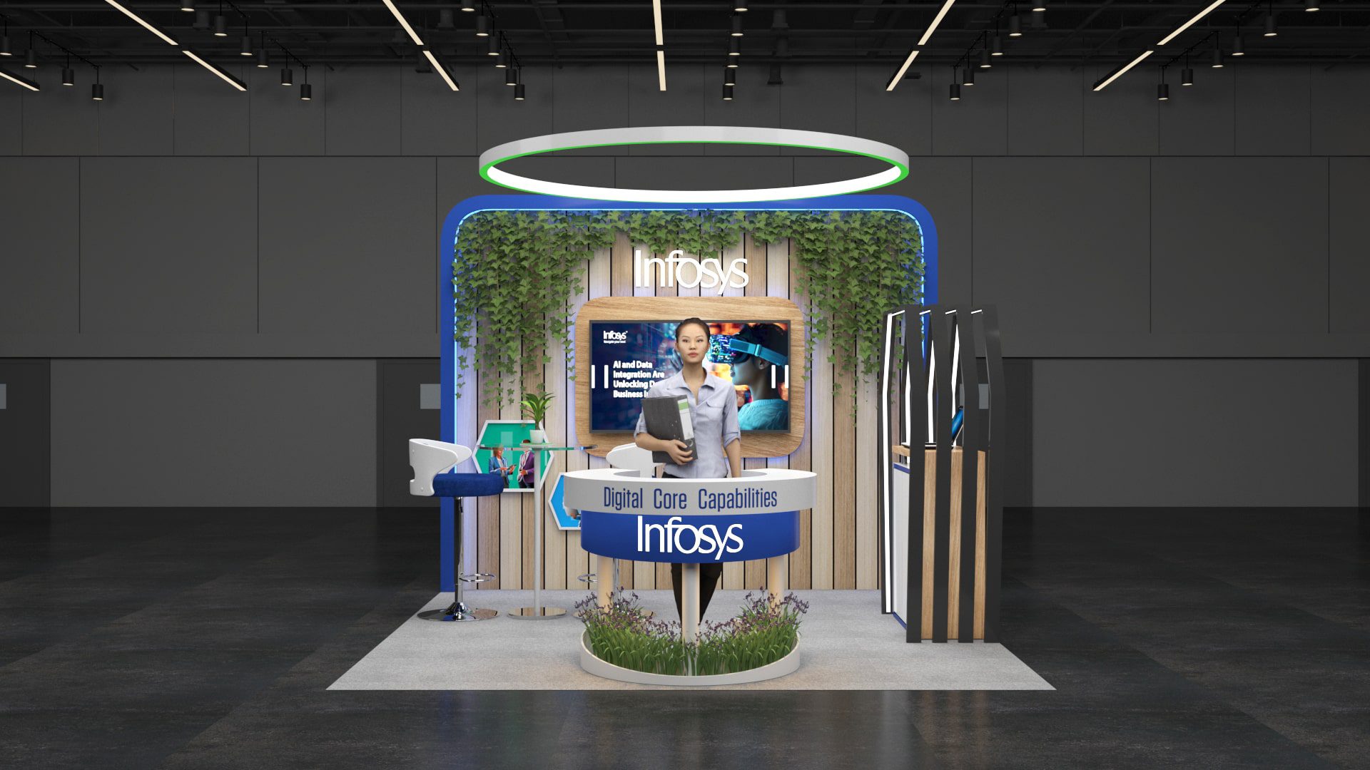10x10 trade show booth design