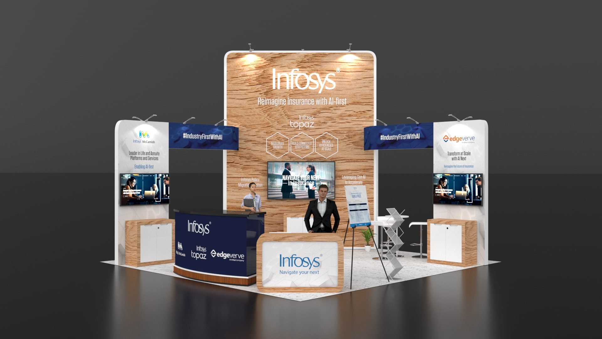 20x20 trade show booth design