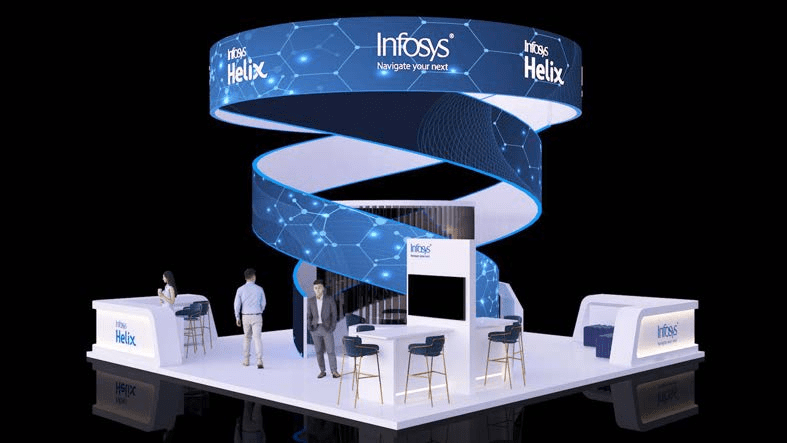 30x30 trade show booth design